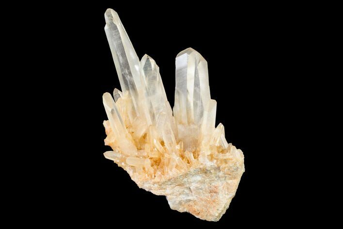 Tangerine Quartz Crystal Cluster - Madagascar #156945